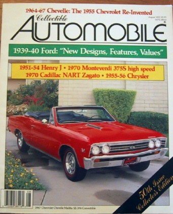 COLLECTIBLE AUTOMOBILE 1992 AUG - CHEVELLE SPECIAL*